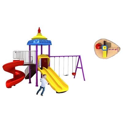 MYTS Mega Playcentre adventure kids swings and wavy slide